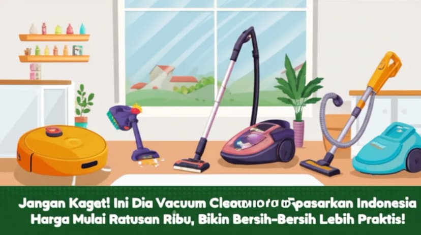 Jangan Kaget! Ini Dia **Jajaran Vacuum Cleaner Dipasarkan Indonesia Harga Mulai** Ratusan Ribu, Bikin Bersih-Bersih Lebih Praktis!