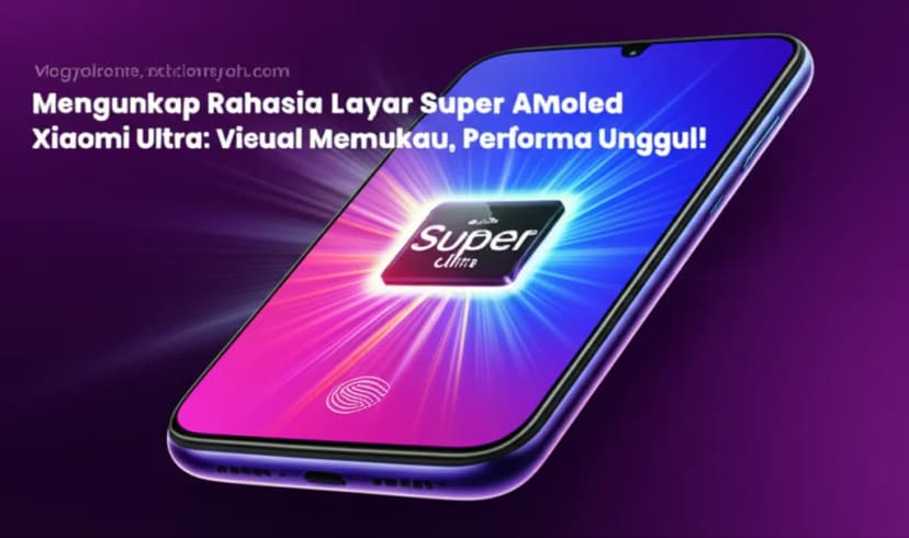 Mengungkap Rahasia Layar Super AMOLED Xiaomi Ultra: Visual Memukau, Performa Unggul!