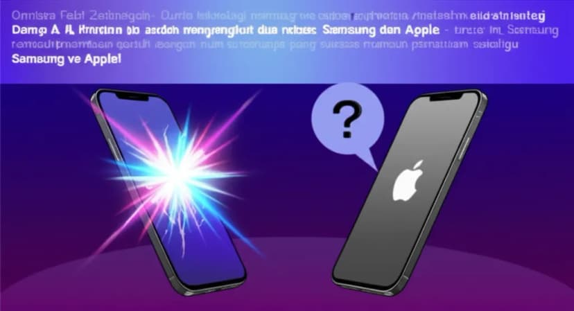Galaxy Fold Pamer AI, iPhone Cuma Diam? Intip Sengitnya Perang Iklan Samsung vs Apple!