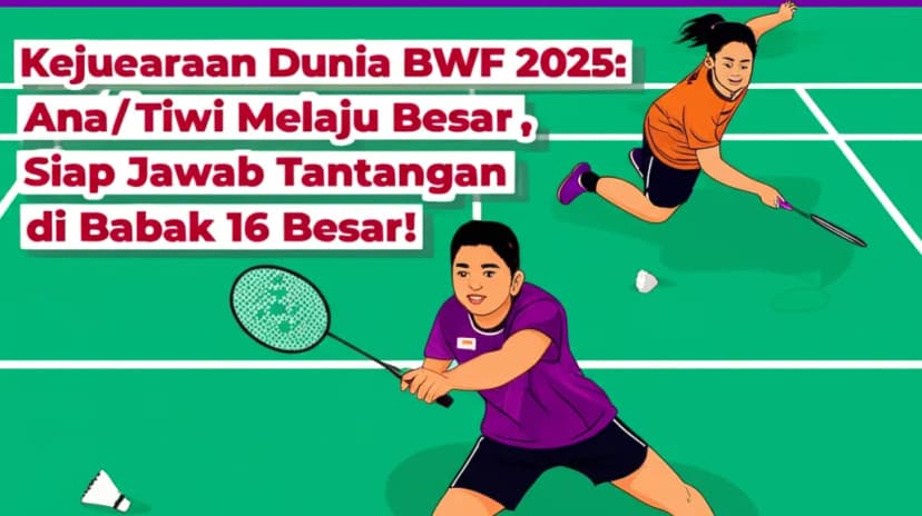Kejuaraan Dunia BWF 2025: **Ana/Tiwi Melaju Besar**, Siap Jawab Tantangan di Babak 16 Besar!