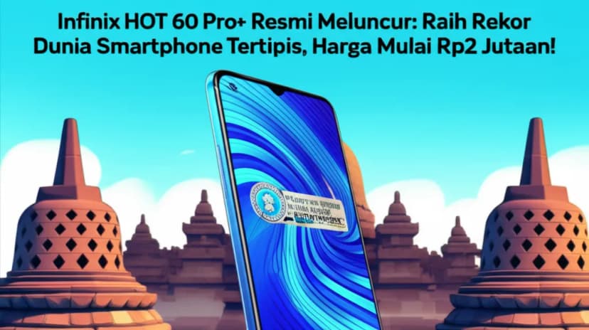 Infinix HOT 60 Pro+ Resmi Meluncur: Raih Rekor Dunia Smartphone Tertipis, Harga Mulai Rp2 Jutaan!