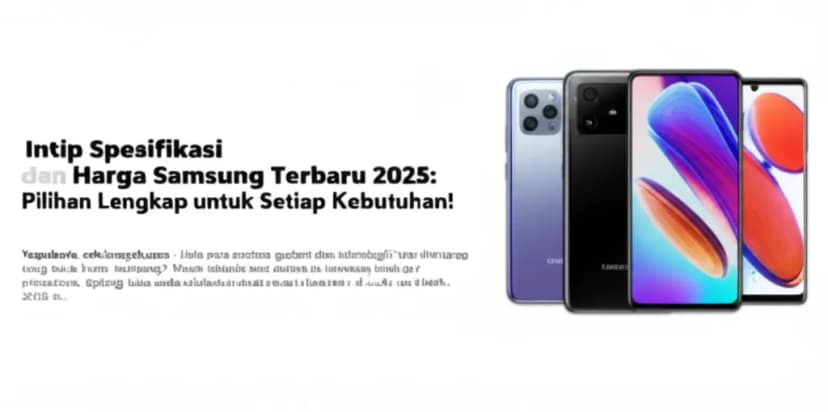 Intip Spesifikasi dan Daftar Harga Samsung Terbaru 2025: Pilihan Lengkap untuk Setiap Kebutuhan!
