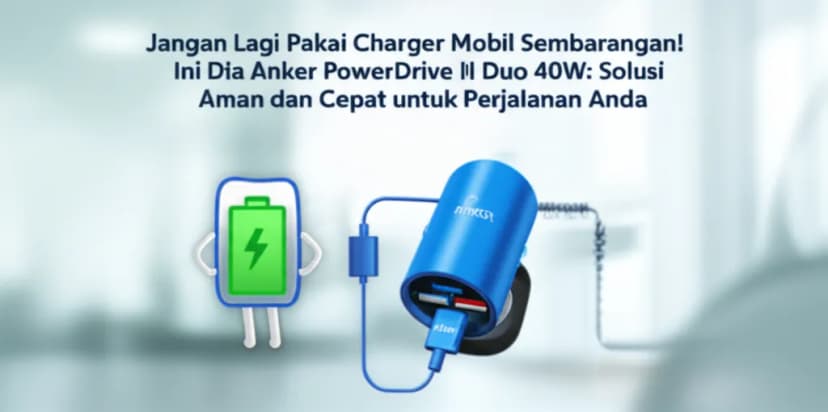 Jangan Lagi Pakai Charger Mobil Sembarangan! Ini Dia Anker PowerDrive III Duo 40W: Solusi Aman dan Cepat untuk Perjalanan Anda