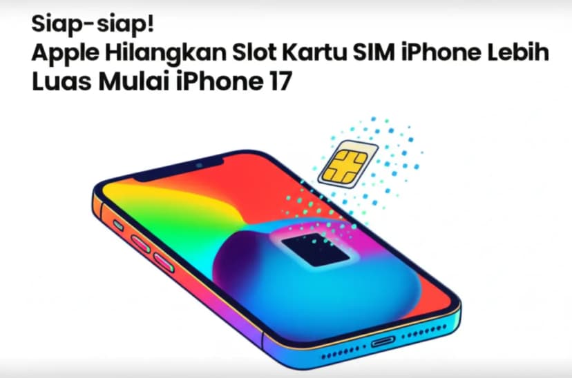 Siap-siap! **Apple Hilangkan Slot Kartu SIM iPhone Lebih** Luas Mulai iPhone 17