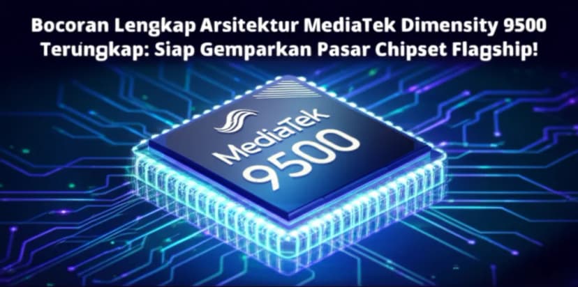 Bocoran Lengkap Arsitektur MediaTek Dimensity 9500 Terungkap: Siap Gemparkan Pasar Chipset Flagship!