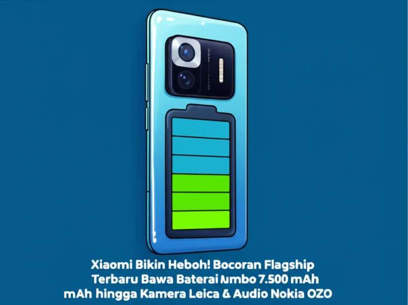 Xiaomi Bikin Heboh! Bocoran Flagship Terbaru Bawa Baterai Jumbo 7.500 mAh hingga Kamera Leica &#038; Audio Nokia OZO