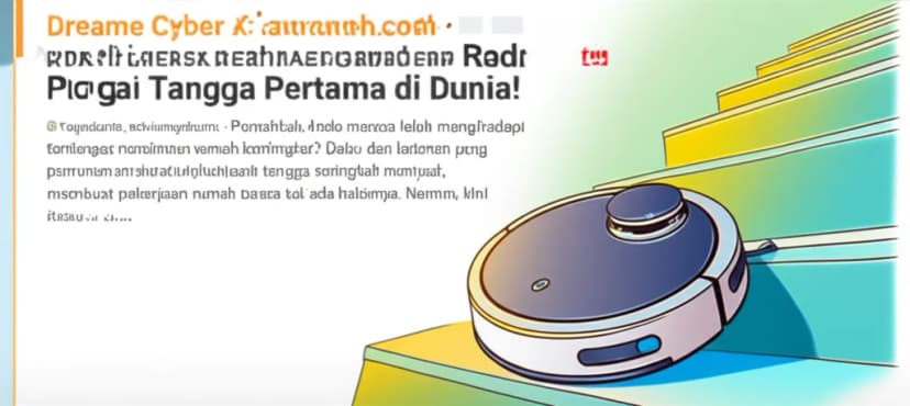 Dreame Cyber X: Mengukir Sejarah sebagai Robot Penyedot Debu Pendaki Tangga Pertama di Dunia!