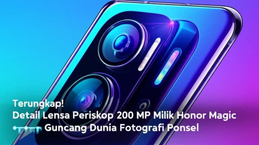 Terungkap! **Detail Lensa Periskop 200 MP Milik Honor Magic** yang Siap Guncang Dunia Fotografi Ponsel